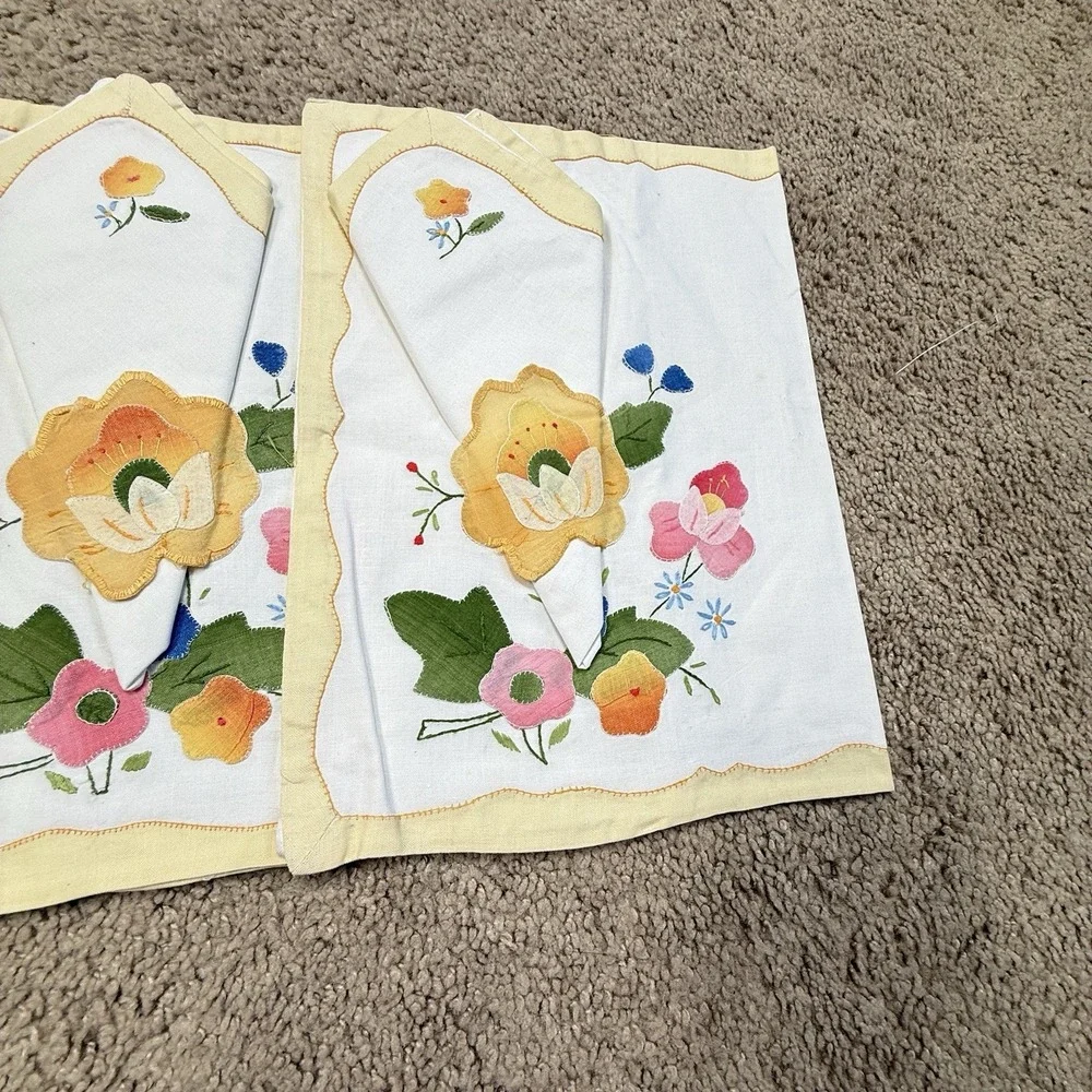 Handmade embroidered floral